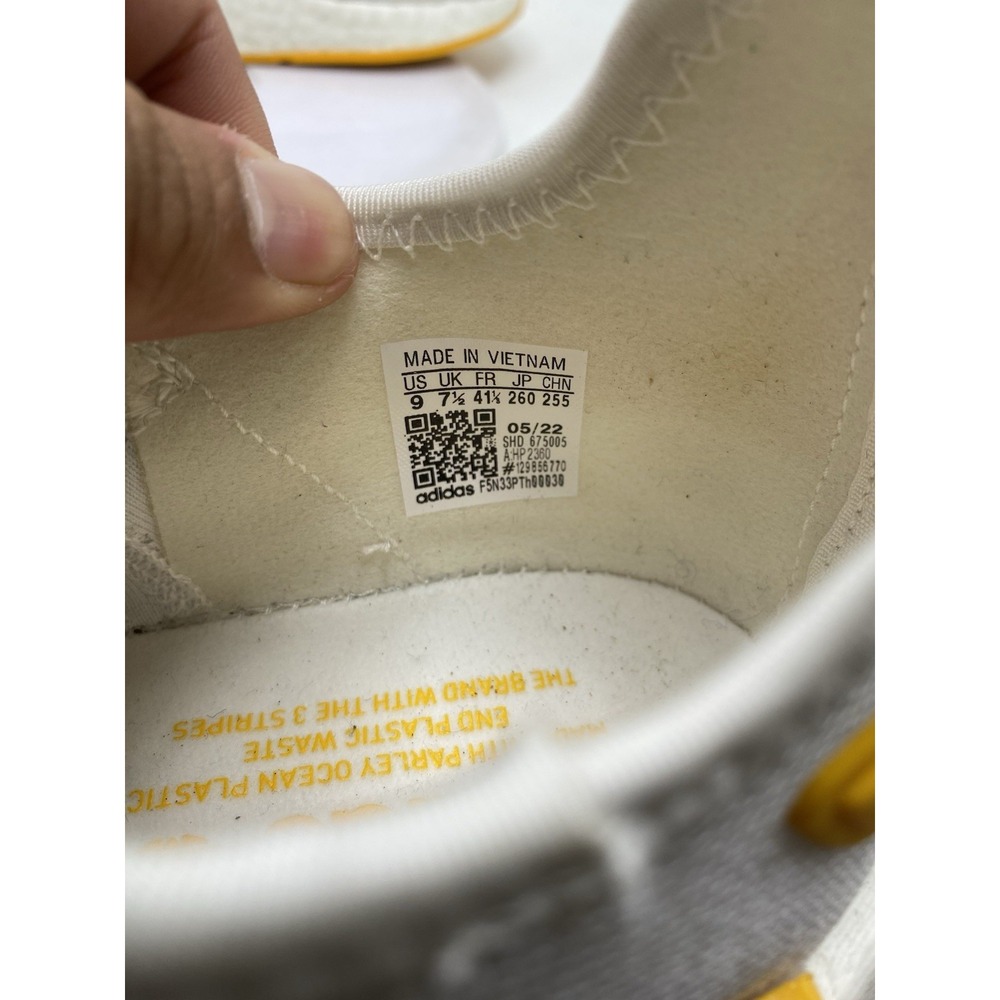 adidas Shoes Women Size 9 NMD_R1 Strap White Gold Athletic Slip On 4158 - Picture 10 of 11